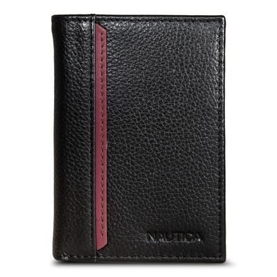 Nautica Men's Leather Trifold Wallet 052 (Moon Rock), OS