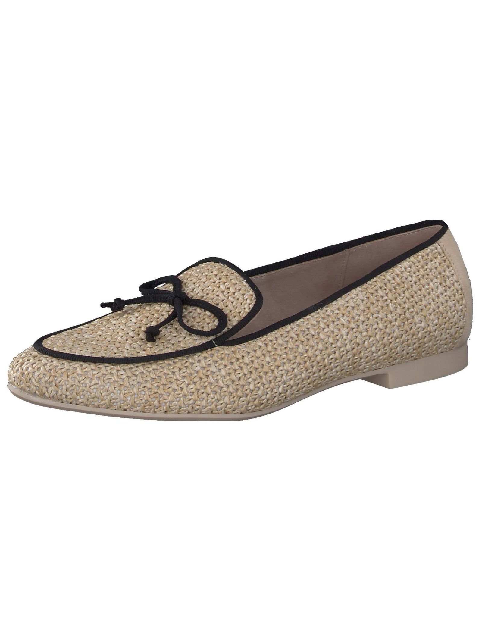 Slipper PAUL GREEN "Paul Green Slipper Textil", Damen, Gr. 37,5, schwarz (braun, schwarz), Textil, Schuhe