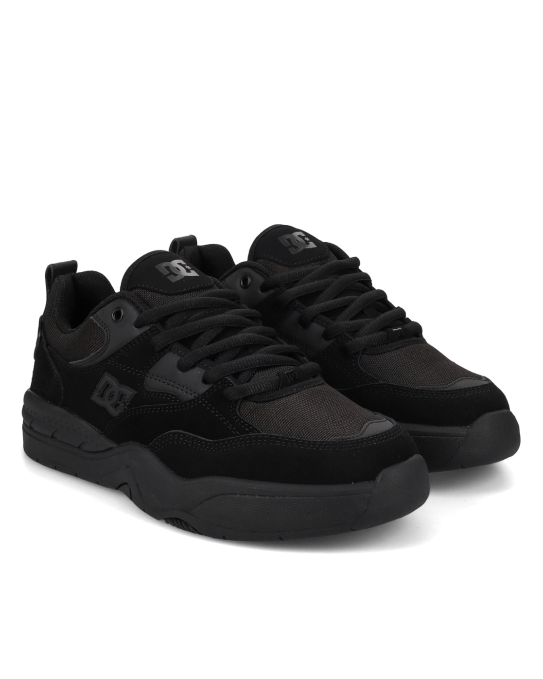 Sneaker DC SHOES "DC Ascend", Herren, Gr. 6(38), schwarz, schwarz, schwarz, Obermaterial:Obermaterial: Leder (Kuh) / Futter: Textil / Außensohle: Gummi;, Schuhe Sneaker