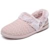 Plüsch Hausschuhe SKECHERS "COZY CAMPFIRE", Damen, Gr. 41, rosa, Textil, Basic, Schuhe, Pantoffel, Slipper mit Warmfutter