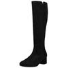 Stiefel GABOR "Gabor Stiefel Veloursleder", Damen, Gr. 37, schwarz, Veloursleder, casual, Schuhe