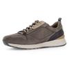 Sneaker PIUS GABOR, Herren, Gr. 9,5 (44), braun (dunkelbraun, schwarz), Nubukleder, sportlich, Schuhe, Freizeitschuh, Halbschuh, Schnürschuh mit Anziehlasche, G-Weite