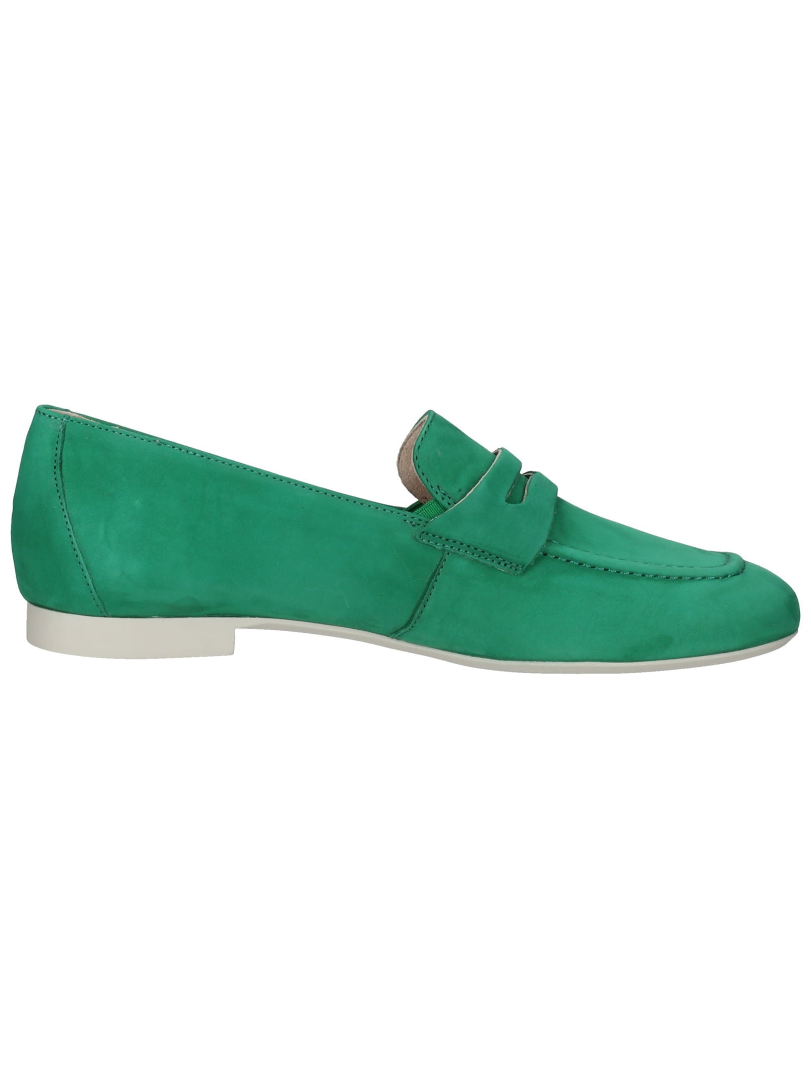 Slipper PAUL GREEN "Paul Green Slipper Nubukleder", Damen, Gr. 38, grün, Nubukleder, Schuhe