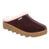 Pantoffel ROHDE "FOGGIA-D", Damen, Gr. 38, lila (aubergine), Veloursleder, klassisch, Schuhe, Hausschuh, Clog mit herausnehmbarer Innensohle aus Lammwolle