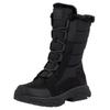 Winterstiefel RIEKER SPORT, Damen, Gr. 37, schwarz, Textil, Leder, Lederimitat, unifarben, casual, Schuhe, Snowboots, Winterboots mit wasserabweisender TEX-Membrane