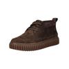 Schnürstiefelette CLARKS "Clarks Stiefelette Nubukleder", Herren, Gr. 42,5, braun (dunkelbraun), Nubukleder, casual, Schuhe