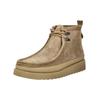 Stiefelette CLARKS "Clarks Stiefelette Leder", Herren, Gr. 42,5, beige (dunkelbeige), Leder, casual, Schuhe