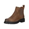 Stiefelette CLARKS "Clarks Stiefelette Leder/Textil", Damen, Gr. 39, braun (walnut), Leder, Textil, casual, Schuhe