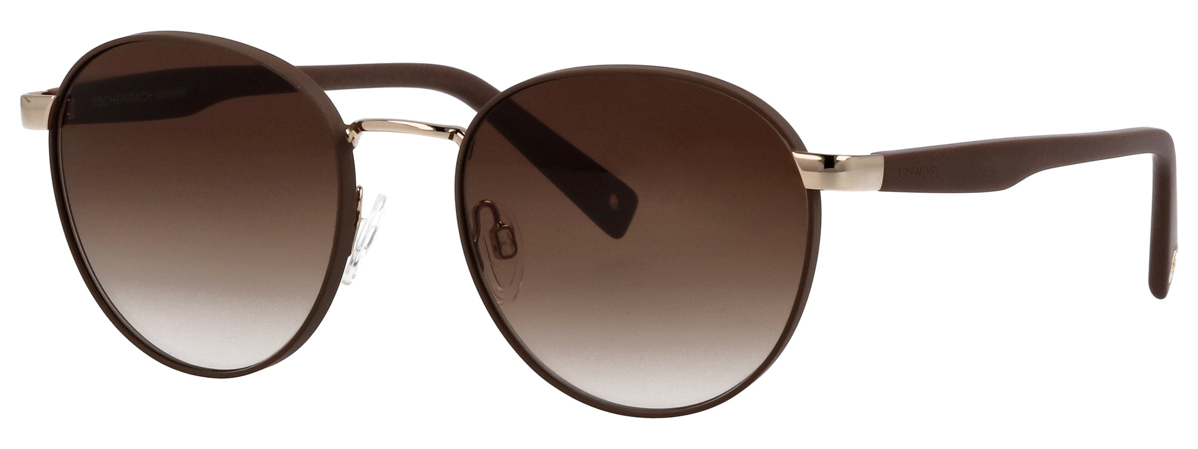 Sonnenbrille BRENDEL EYEWEAR "905046", Damen, braun (unbeschwertes schokobraun), metallic, Sonnenbrillen, Form Trapez, Verlaufstönung, Polyamid UV 400 Image