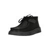 Stiefelette CLARKS "Torview High", Herren, Gr. 44, schwarz, Leder, casual, Schuhe, mit klobiger Statement-Laufsohle