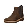 Stiefelette CLARKS "Clarks Stiefelette Leder", Herren, Gr. 45, braun, Leder, casual, Schuhe