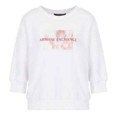Armani Exchange - Sweatshirt für Damen, Rundhalsausschnitt (Weiß) Image