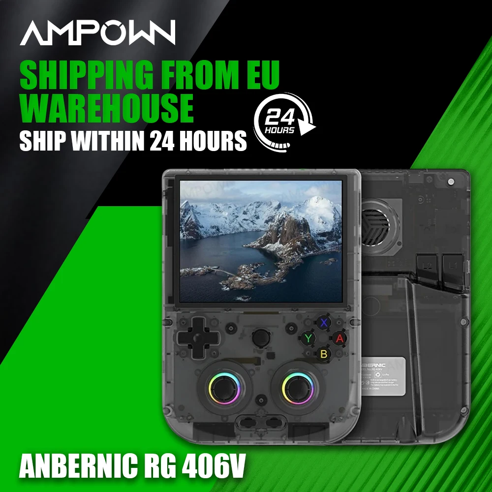 AMPOWN ANBERNIC RG406V japon entrepôt lecteur de jeu Portable 4 ''écran tactile Android rétro Console de jeu vidéo Portable