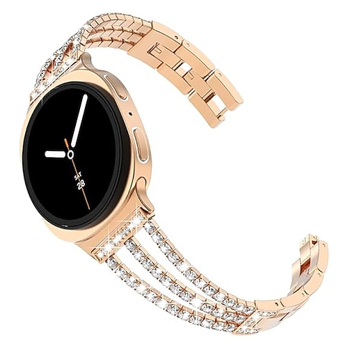 Cinturino per orologio per Samsung Galaxy Orologio 8 40/44mm Orologio 8 Classic 46mm Orologio 7/6/5/4 40/44mm, Orologio 5 Pro 45mm, Orologio 6 Classic 43/47mm, Orologio 4 Classic 42/46mm Acciaio