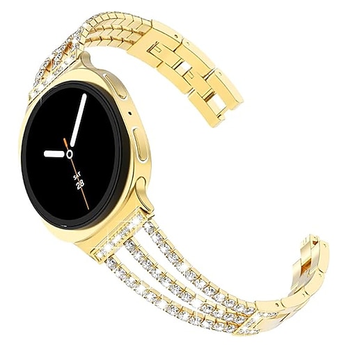 Cinturino per orologio per Samsung Galaxy Orologio 8 40/44mm Orologio 8 Classic 46mm Orologio 7/6/5/4 40/44mm, Orologio 5 Pro 45mm, Orologio 6 Classic 43/47mm, Orologio 4 Classic 42/46mm Acciaio