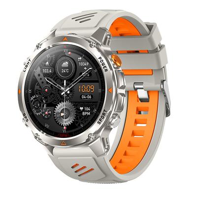 HT37 Smart Watch 1.46 inch Smartwatch Military Bluetooth Call Smart Watch Built-in GPS Compass Barometric Altimeter 3ATM Waterproof Sports Smartwatches