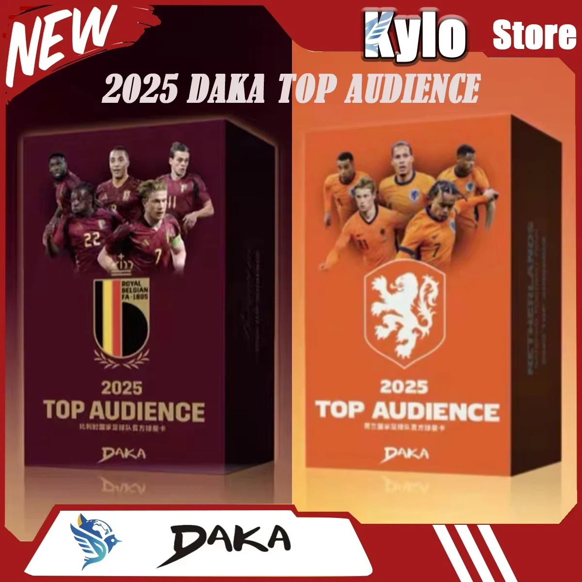 Neue Daka 2025, Sammelkarten, Top Audience, Machester Cuty Juventus Ac Milan Internazionale Milano Football Star, offizielles Box-Geschenk Image
