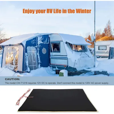 2Pcs 12Volts DC 12" X 18" Caravan Tank Foam Heating Pad With Automatic Thermostat Control RV Tank Heater Pad For RV Accessories