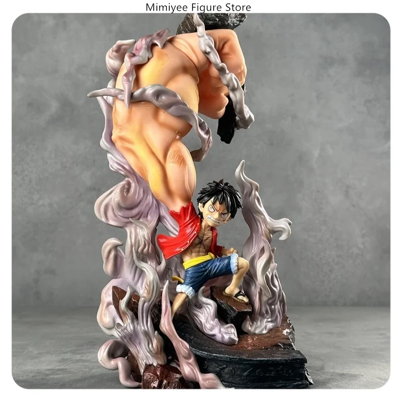 ​ ​ 32 cm One Piece Ruffy Third Giant Fist Standing Pose Anime Figur Modell Statue Sammlerstück Desktop Dekoration Geschenk