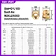 Dado di incorporamento ad iniezione doppia twill Inserto hot melt in ottone Dado zigrinato Filettatura Stampaggio termico Stampante 3D M2 M2.5 M3 M4 M5 M6 M8