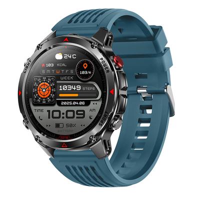 HT37 Smart Watch 1.46 inch Smartwatch Military Bluetooth Call Smart Watch Built-in GPS Compass Barometric Altimeter 3ATM Waterproof Sports Smartwatches