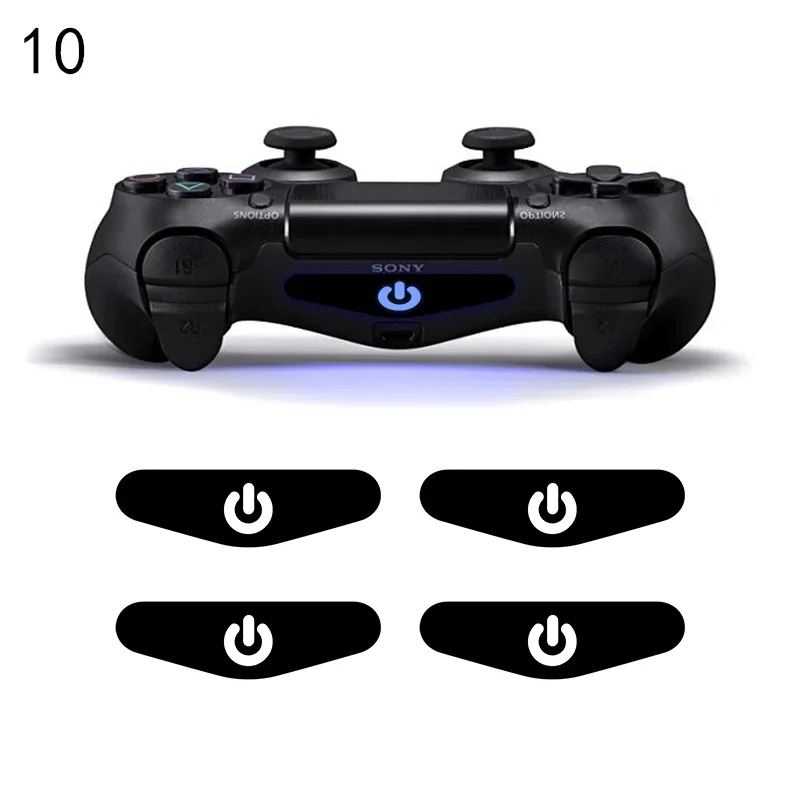 DATA FROG 4PCS LED Light Bar Sticker For PS4 Controller Gamepad Decal Skin Stickers For Playstation 4 Controller Accessories