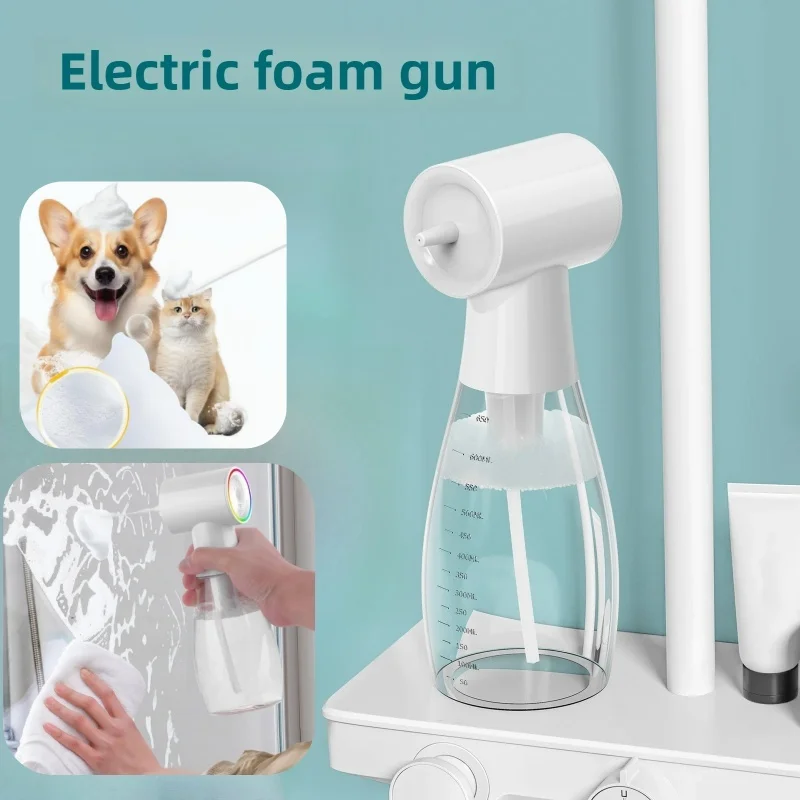 Neue 650 ml Elektrische Schäumen Shampoo Spender Waschmittel Automatische Schaum Maschine Pet Bad Küche Bad Reinigung Seife Spender