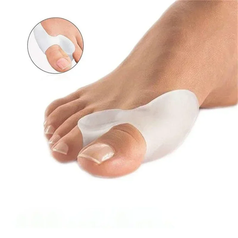 1 paar Silikon Gel Daumen Corrector Bunion Kleinen Zehe Schutz Separator Hallux Valgus Finger Haarglätter Fuß Pflege Relief Pads Image
