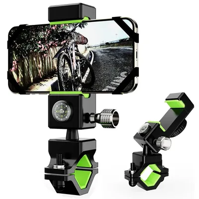 Bike Phone Mount, Bicycle & Motorcycle Handlebar Cell Phone Holder Universal with 360° Rotation for Phone 4.7" - 6.8" Cellphone