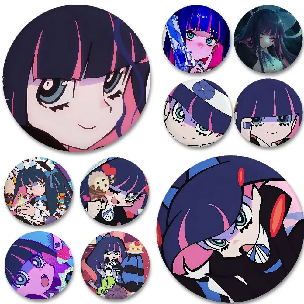 A_Anarchy S-Stocking-Abzeichen, weiche Knopfnadel, hell bedruckt, Symbol, Geschenk für Freunde, Abzeichen, Kragen, Brosche, Anstecknadel aus Metall Image