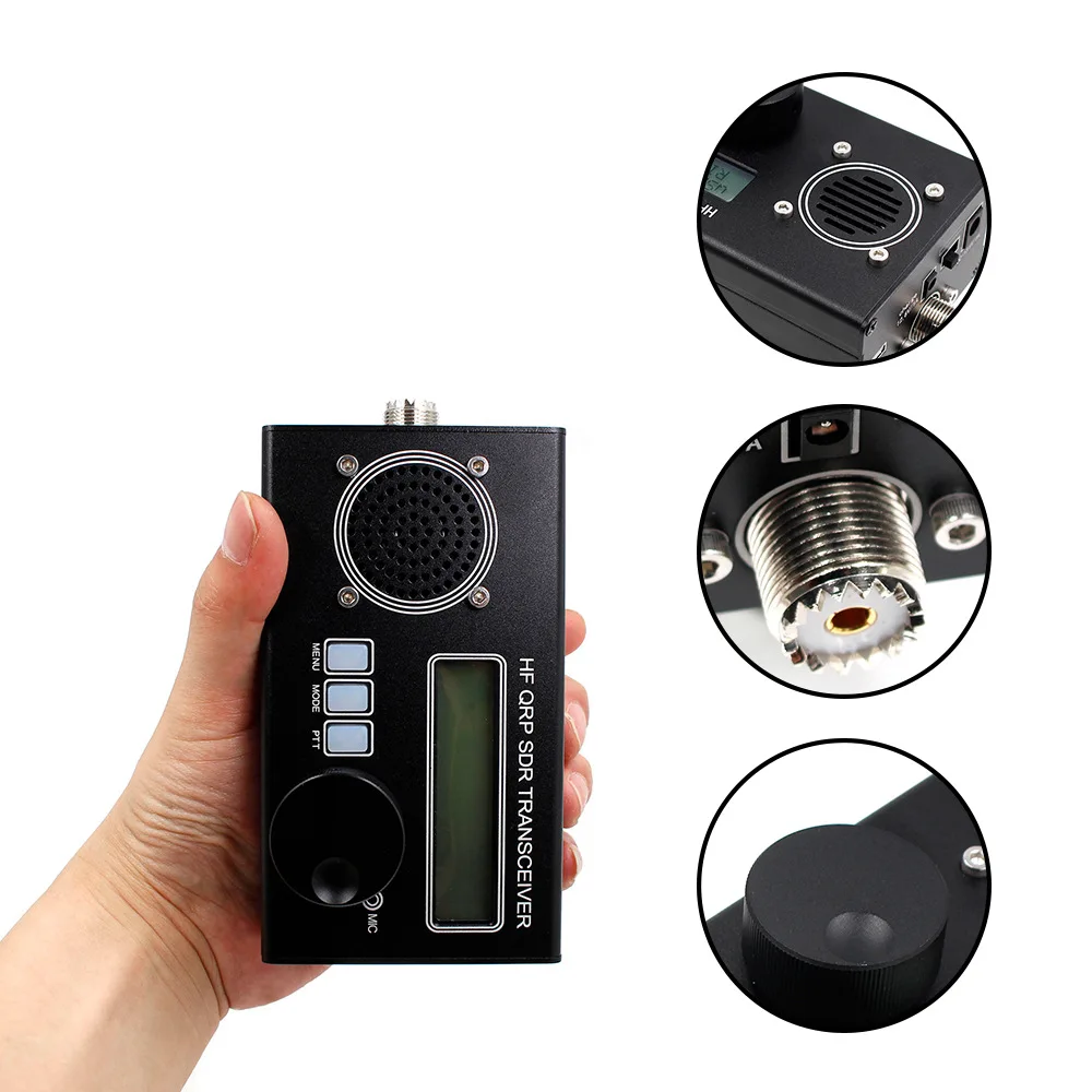 2024 usdx usdr hf qrp sdr transceiver ssb/cw transceiver 8-band dsp sdr mikrofon batterie ladegerät Image