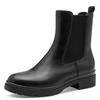 Chelseaboots TAMARIS, Damen, Gr. 40, schwarz, Lederimitat, Elastischer Einsatz, unifarben, casual, Schuhe, Blockabsatz, Basic, Stiefelette in veganer Verarbeitung