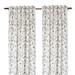 Gracious Living Bedazzle Cotton Blend Floral Semi-Sheer Rod Pocket Single Curtain Panel Cotton Blend in Gray | 108 H in | Wayfair Bedazzle-Mist-138