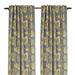 Gracious Living Royal Cotton Blend Floral Semi-Sheer Rod Pocket Single Curtain Panel Cotton Blend in Brown | 96 H in | Wayfair