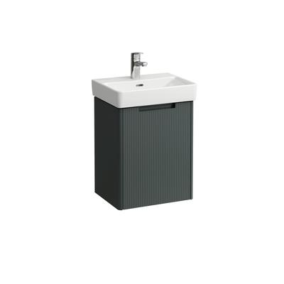 LAUFEN Waschtischunterschrank JUNA 320x422x515 1 Tür rechts m. Griffmulde f.WT H815961 verkehrsgrau, H4114421092661 Image