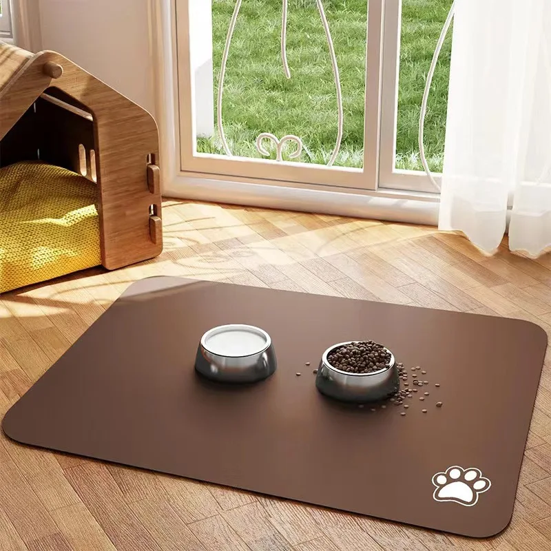 VIKAMA été Simple tapis de sol pour animaux de compagnie chats et chiens universel imperméable Anti-urine résistant à l'usure tapis de nourriture pour chien tapis de nourriture pour chat