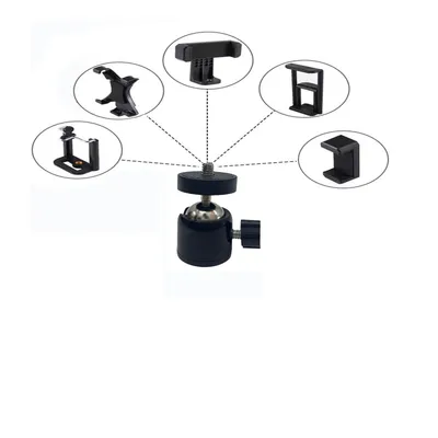 Rotating mini ball screw tripod installation, 360-degree rotating mounting base adapter for digital SLR camera tripod monopod ca