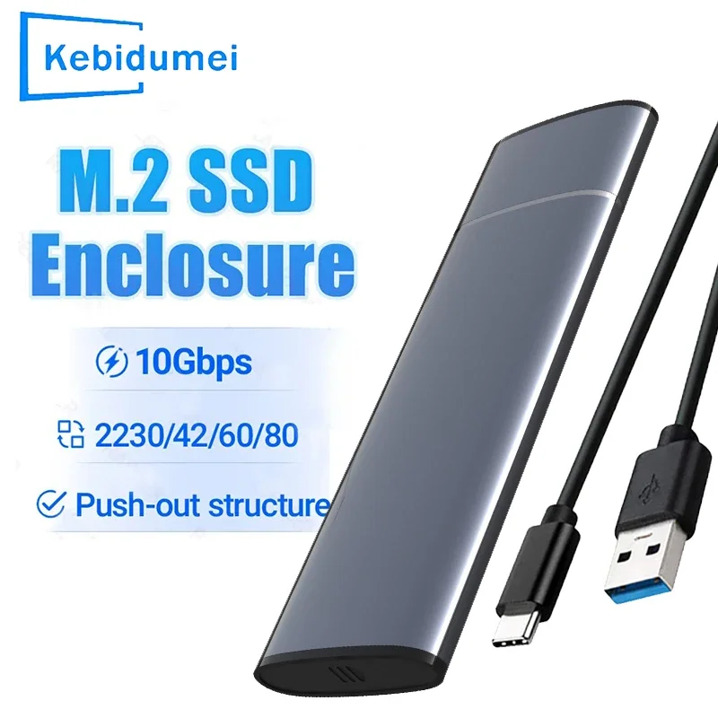 Adattatore per custodia SSD M.2 SATA NVMe da 10 Gbps a NVMe SSD Custodia USB C 3.1 Gen2 SATA NGFF PCIe Scatola per disco rigido esterno per PC portatile