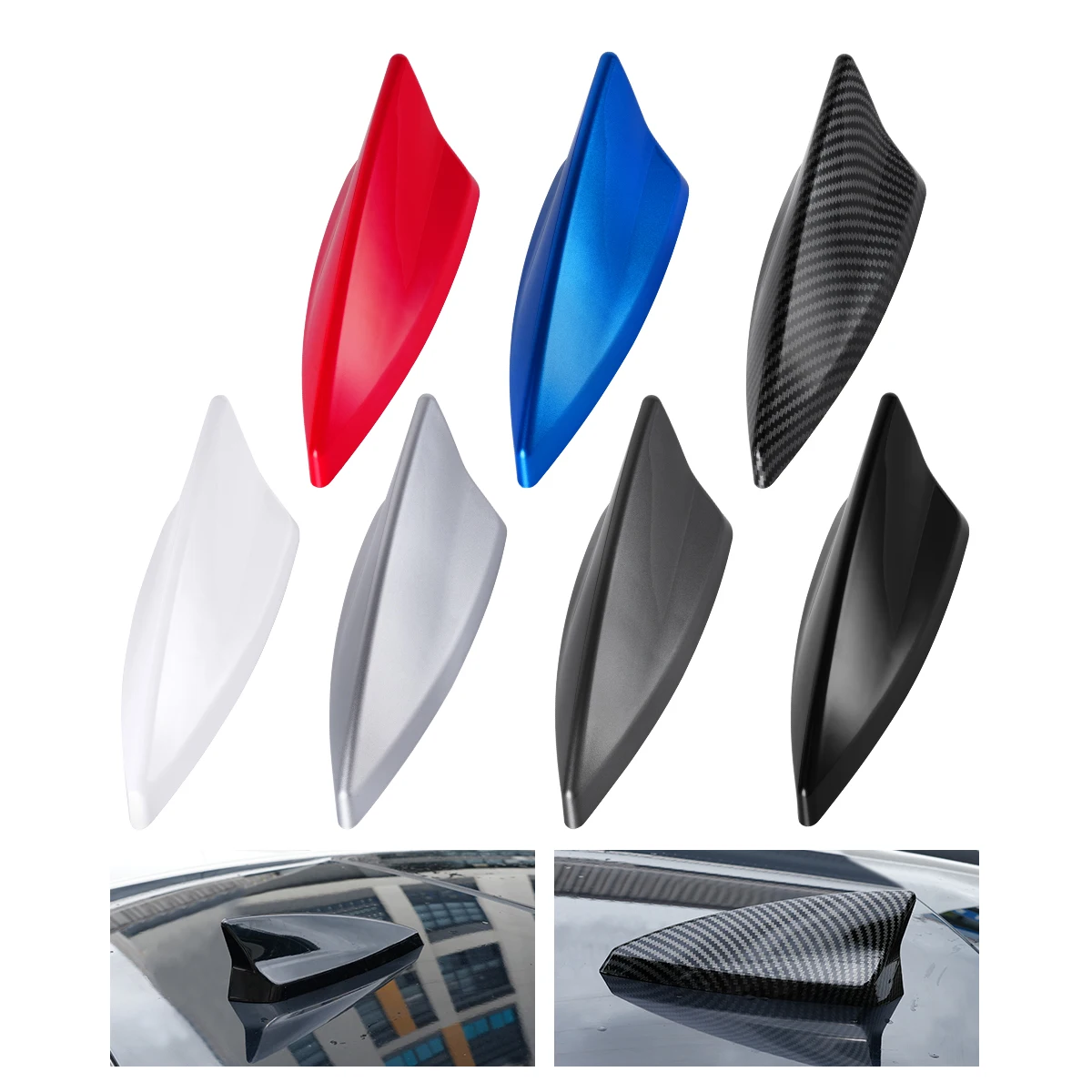 1 pz accessori per auto universali antenna per pinna di squalo per auto impermeabili antenne di segnale radio per auto antenne sul tetto antenne di segnale AM/FM