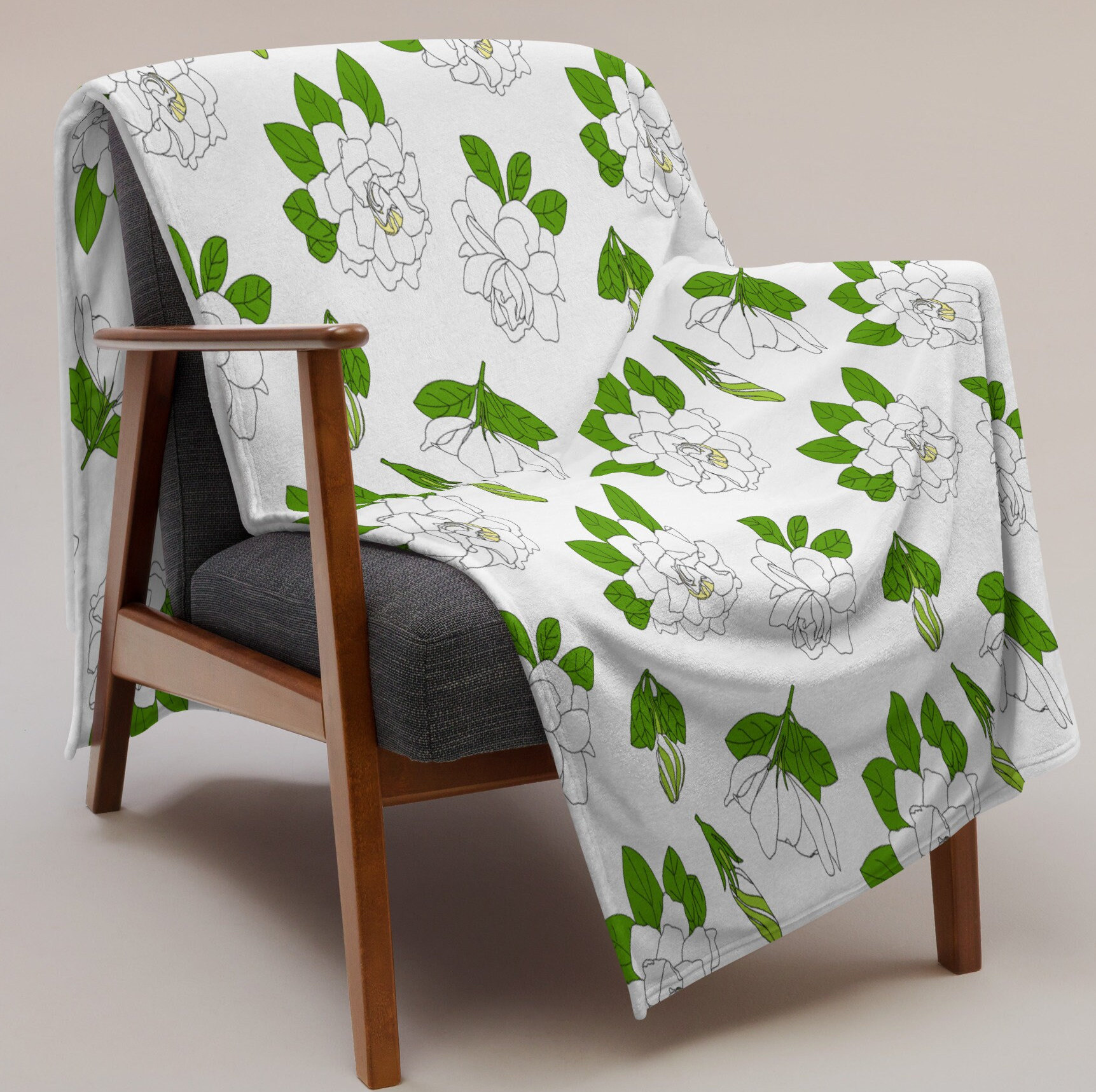 Coperta per neonati Gardenia Coperta hawaiana Coperta per cameretta Kiele Regalo per baby shower Coperta regalo per neonati Coperta floreale Coperta f