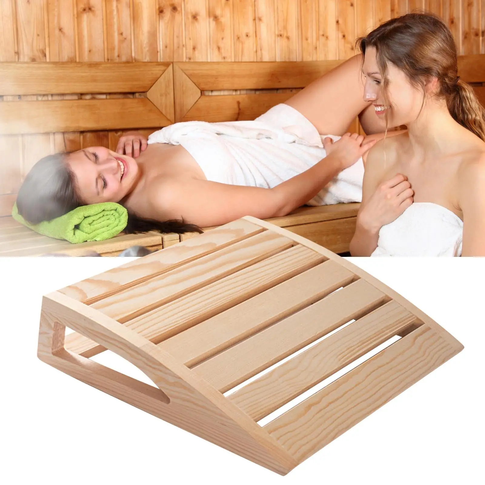 Sauna Kopfstütze Holz Kissen Sauna Zurück Bolster Ergonomisches Design Handgemachte Nackenstütze Kissen Sauna Liefert Zubehör