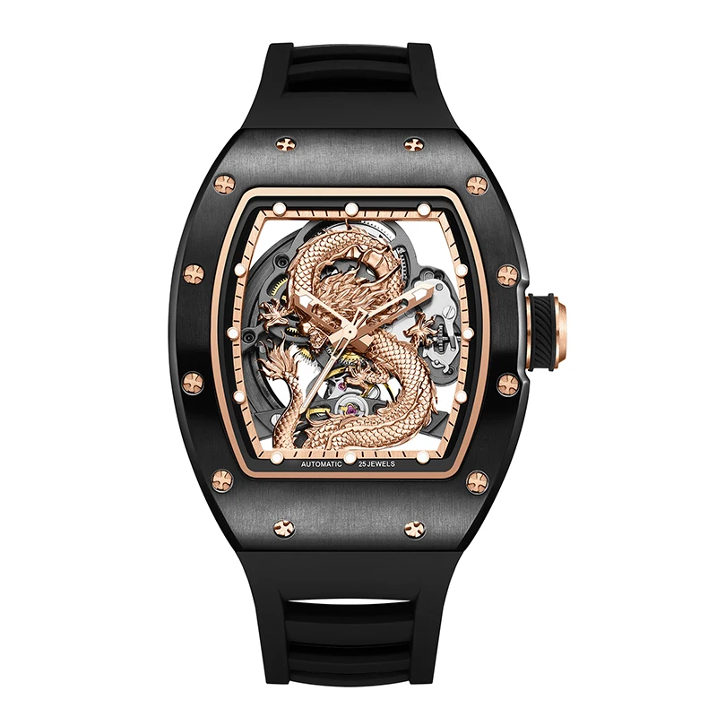 2025, modische neue Herrenuhr, hochwertige, luxuriöse, automatische mechanische, wasserdichte Uhr, automatische mechanische Uhren Image