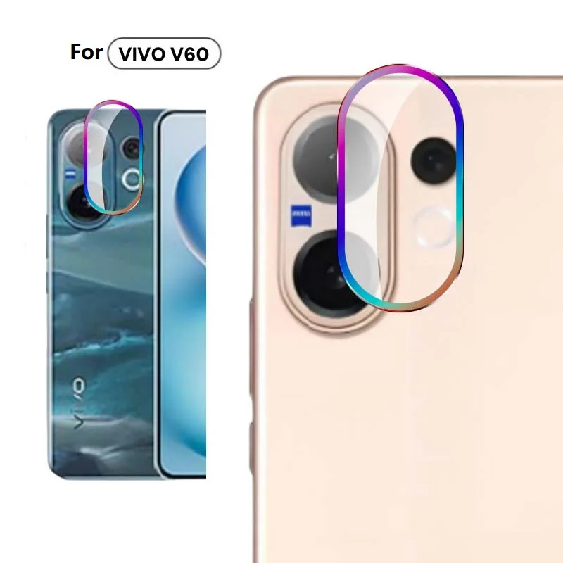 Für Vivo V60 Objektiv Schutz Bunte Ring Gehärtetem Glas Abdeckung Anti für Vivo V60 Scratch Film Objektiv Kappe Aufkleber Image