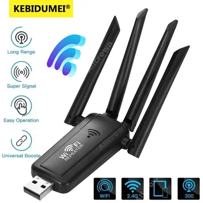 300Mbps Wireless WIFI Repeater Remote 4 Antenne Wifi Extender Verstärker 802,11 N WiFi Booster Repetidor Verstärker Wi-Fi Reapeter