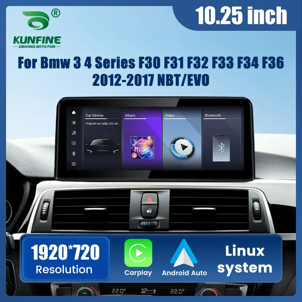 10,25 Zoll Autoradio für BMW 3 4er 2012–2017 NBT EVO System GPS Navigation Multimedia Display Head Unit Video Player Carplay Image