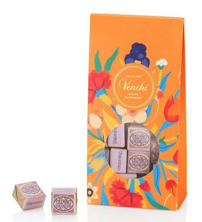 Venchi Cremino Gold Caramel Chocolate Gift Bag, Family Item Food Gourmet Candy Confections Chocolate, Gifts by Simply Chocolate