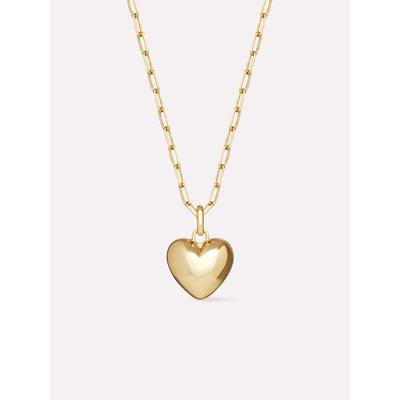 Women's Lev Puffed Heart Necklace by Ana Luisa in Gold (Size OS)