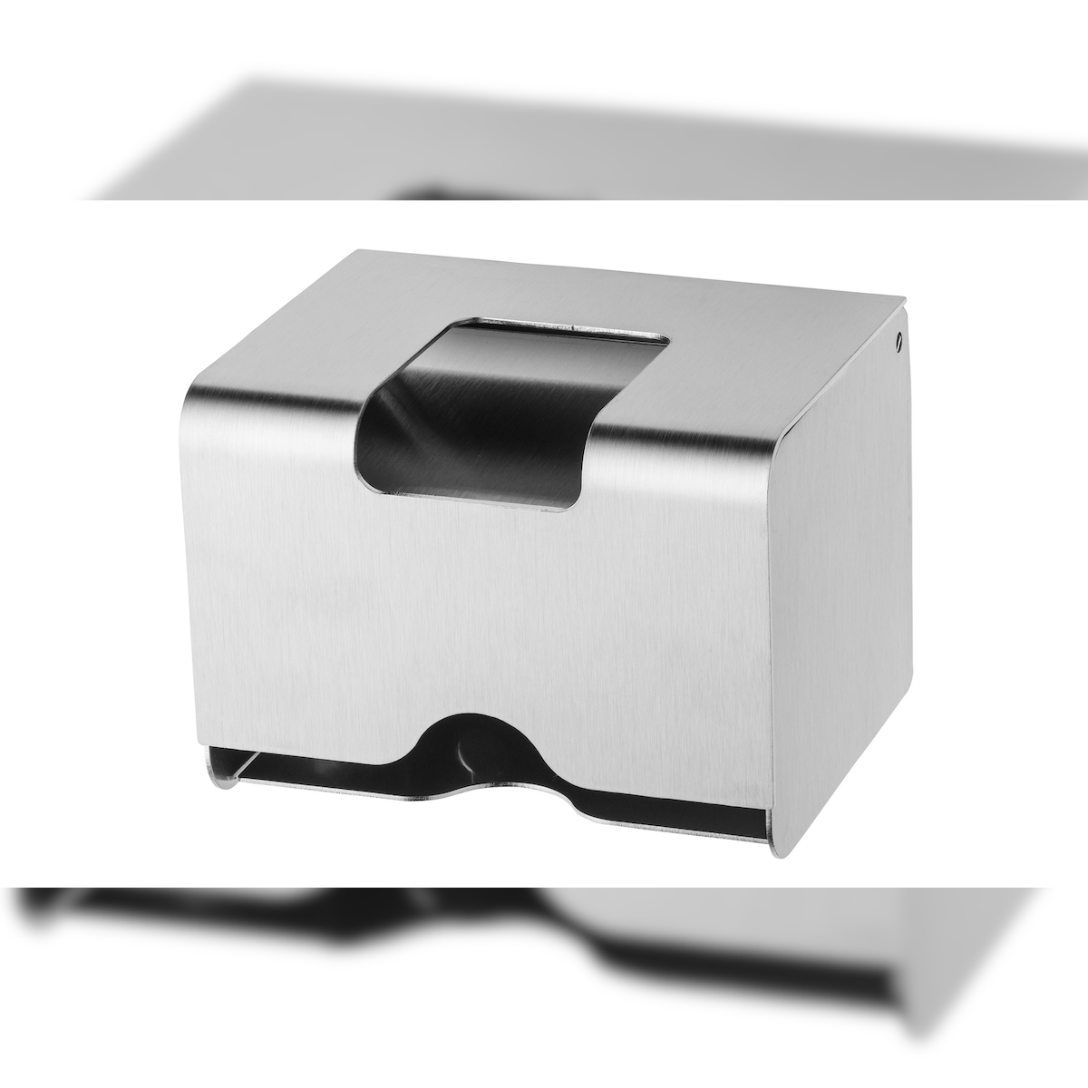 All Care Tampon- und Bindenspender kompakt - Edelstahl - 75(H)x102(B)x86(T)mm Image