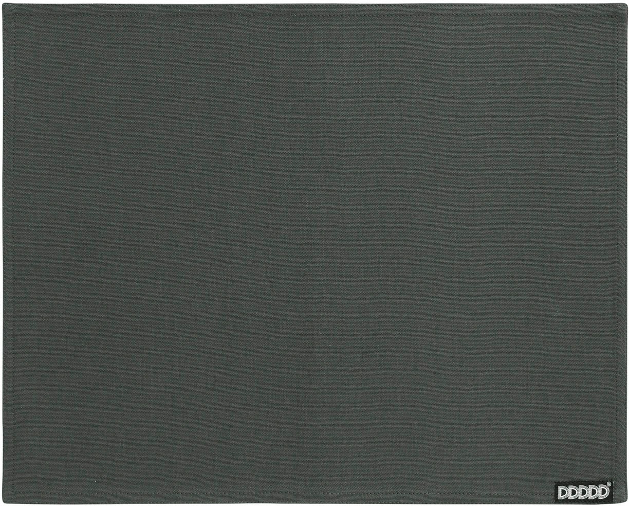 Platzset DDDDD "Kit", grau (anthrazit), B:35 L:45, Obermaterial: 100% Baumwolle, Platzsets, Platzdecke, 35x45 cm, Baumwolle Image
