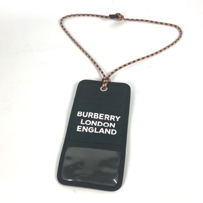 Burberry Bags | Burberry Business Card Holder With Neck Strap, Case, Pass Pouch, Nylon, Men's, B | Color: Black | Size: Os